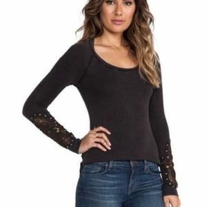 We the Free charcoal/brown synergy cuff thermal